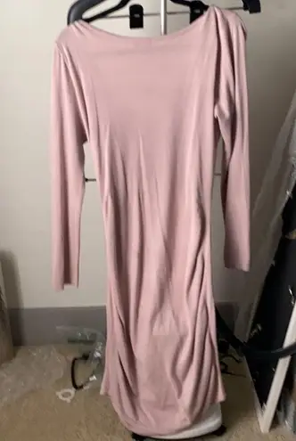 EXPRESS Long sleeve pink sweater dress  size large