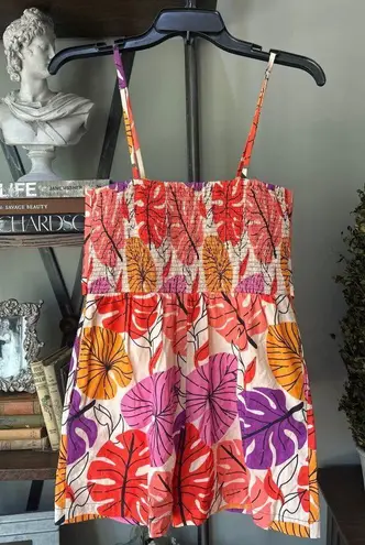 Anthropologie Ollari Harlow Romper Pink