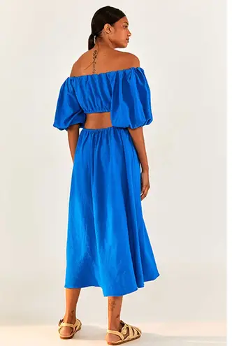 Farm Rio Blue Midi Dress