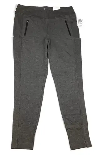 Gaiam Gray City Street metro Ponte Zip Pull On Pants Large