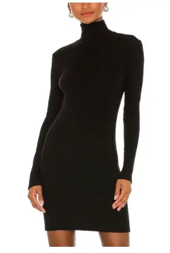 Abbeline Black Women's Turtleneck Wool Long Sleeve Slim Fit Mini Dress New