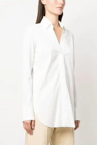 Chiara Boni LA PETITE ROBE Atena Slim Fit Blouse in Light Khaki sz 42 US 6