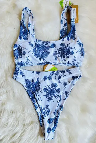 Berlook U Neck Floral Bikini Set Multi