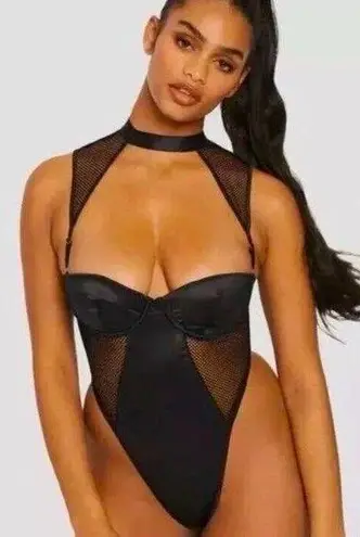 Frederick's of Hollywood Frederick’s of Hollywood Womens Bexley Satin and Mesh Teddy