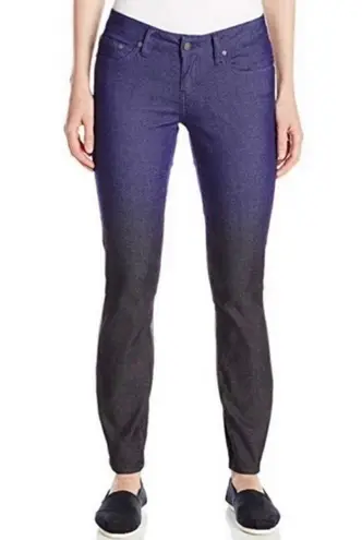 prAna Jett Pant Indigo Low Rise Fitted Ombre Jeans, Size 4/27