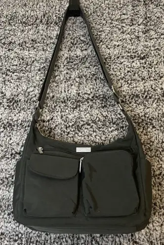 Baggallini Everyplace Bag Purse Charcoal Grey Zip Closer Crossbody Lightweight