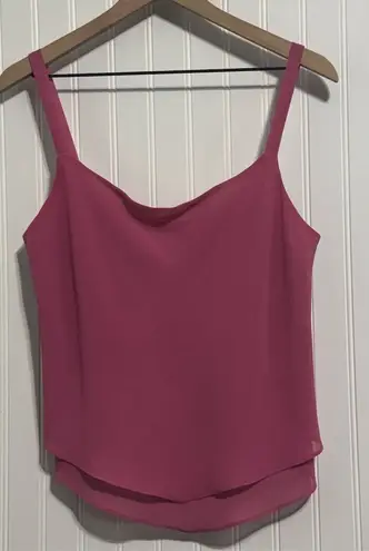 Vintage Ursula of Switzerland Pink Layered Tank Top 12 Coquette Handkerchief Hem Size L