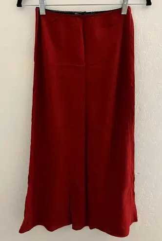 Audrey 3+1 Red Long Skirt