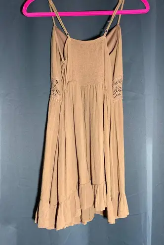 No Comment Brown Graphic Dress