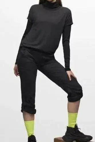 prAna Halle Straight hiking style Pants Sz 8 in black