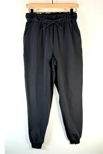 Lululemon Womens Pants Black Stretch High Rise Jogger Pull On Casual Size 6
