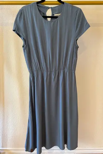 Naketano Women’s slate blue viscose sun dress, large