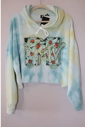 Forever 21 MTV Daisy Print Pullover Hoodie