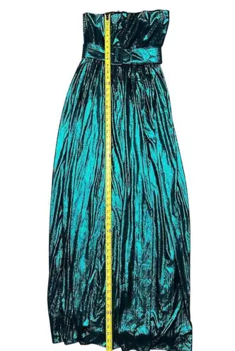 NWT Retrofete Jaden Strapless Belted Long Dress Green Women's Formal S