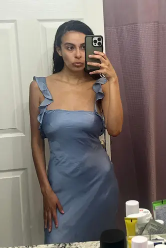 ASTR The Label Periwinkle Summer Midi Dress