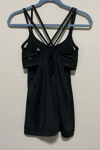 Athleta  Black Tanktop with Built in Sports Bra