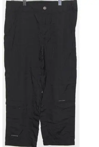 Columbia Womens  Titanium Black Athletic Hiking Trail Cropped Pants Shorts Size 4