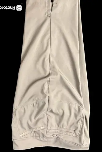 Tail Golf Pants Capris Khaki Flat Zip Front Sz 10 Stretch Crop Sport Walking EUC