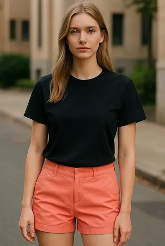 J. Crew Factory Womens Shorts Sz 2 3" Chino Neon Peach NEW Orange