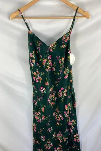 NWT Lost + Wander Sarah Floral Print Midi Slipdress Green Size Medium