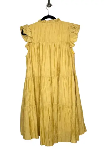 Moodie Women’s Button Down Dress Mustard Medium