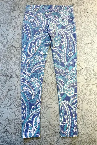 COOLIBAR Monterey Summer Leggings Morada Aqua Blue UPF 50+ Leggings Sz S