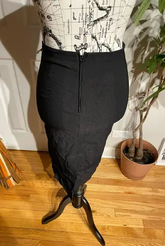 Vintage Y2k pencil fit bodice knee zip stretch