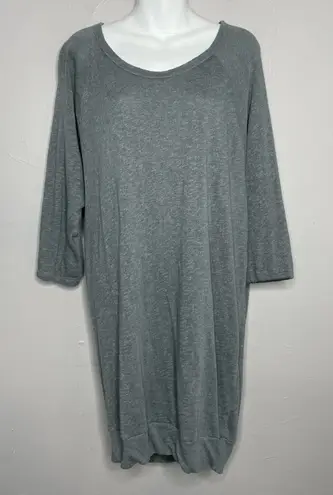 James Perse STANDARD Sweatshirt Tunic Dress Womens Size Large Comfy Quiet Luxury