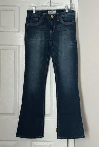Baby Phat Vintage Fasions Silver Label Bootcut jeans Mid rise Size 7 Juniors Y2K