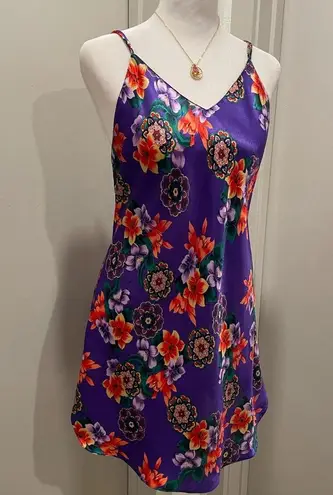 VTG 90s Fairycore Purple Multicolored Floral V