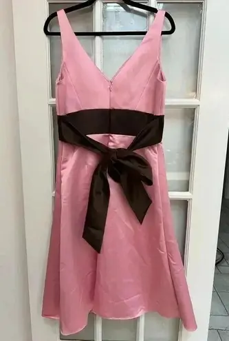 WTOO Watters & Watters In Bloom Pink & Brown Gown Dress Size 12 Cocktail Prom