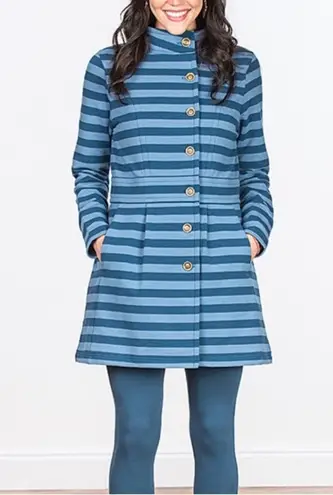 Matilda Jane Blue Striped Fall Breeze Peacoat Size XS