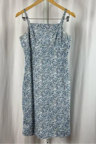Brooks Brothers Vintage 346 Size 2 Ditsy Floral Square Neck Sheath Dress