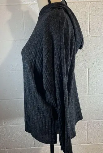 All in Favor Charcoal Gray Hoodie Sweater SMALL