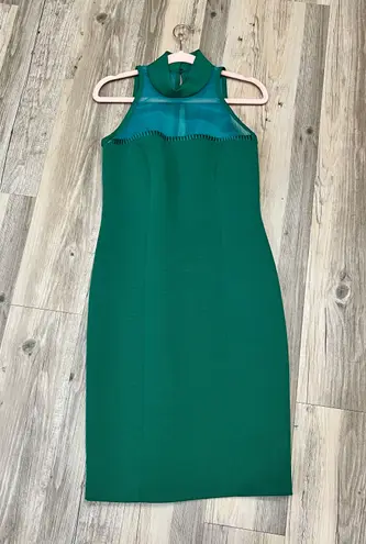 Vintage Margie Darnell green halter style sheet top dress sz 2.