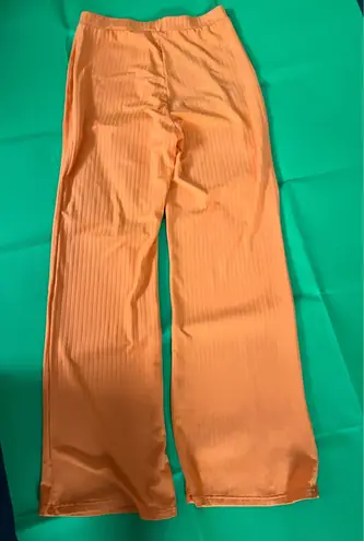 Women’s 3 Piece Lounger Wear Set Orange Size L