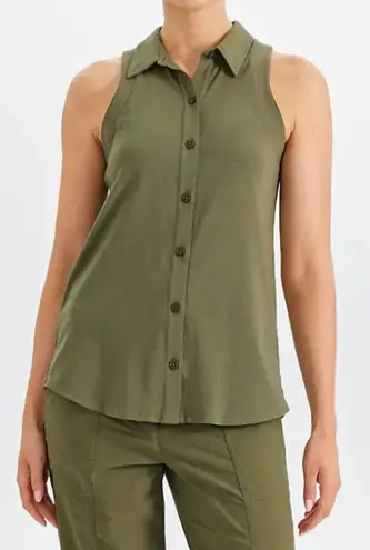 Anatomie Women's Elise Top | Moss Green. Size L. MSRP $168 Green Size L