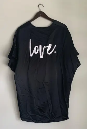 Victoria's Secret VS Black Satin Love Robe