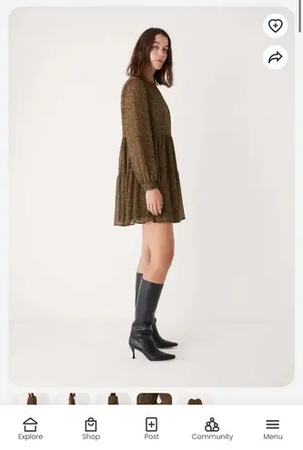 Frank And Oak The Printed Chiffon Dress