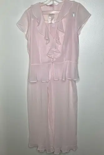 Victoria's Secret Vintage Victoria’s Secret Pink Sheer Lace Pajama Set med Y2k 2000s fairy-core