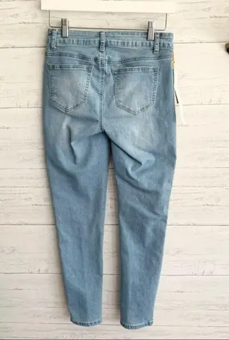 Boom Boom Jeans BBJ Midrise Rainbow Stripe Pride Skinny Ankle Jeans