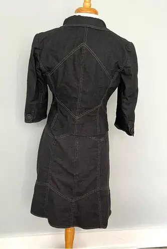 Bandolino Dark Gray Stretchy Petite Pencil Skirt Size 4P