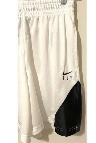 Nike  Fly Loose Basketball Shorts White Black Size Women's Small NEW