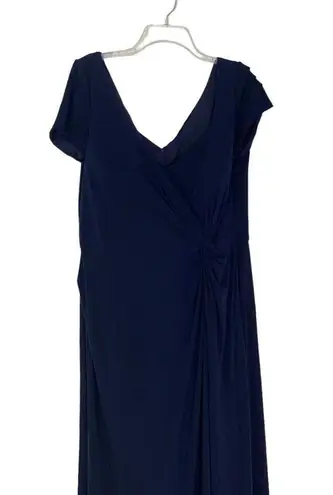 La Femme  Plus Size Gown 27872 Mother of the Bride or Groom Navy Blue Size 20 NWT