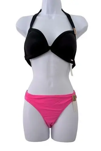 PINK - Victoria's Secret PINK Victoria secret Black and pink swimming set NWT