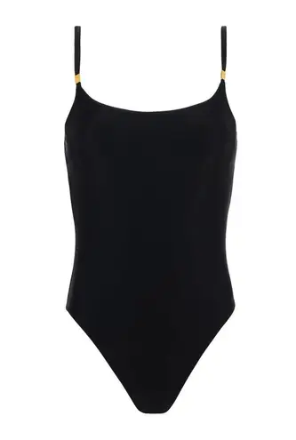 L'Agence L’AGENCE Remi One-Piece Swimsuit, Black, Size Medium, $225