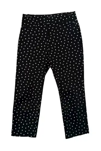 Ann Taylor Factory Black & White Polka Dot Ankle Pants Petite Size 0P