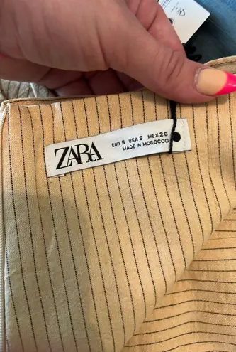 ZARA NWT  Striped Wrap Mini Skirt