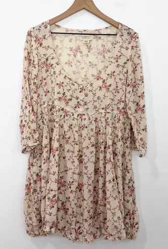 Denim & Supply Ralph Lauren Ralph Lauren Denim & Supply Floral Babydoll Dress
Large Cream Pink Boho Cottage