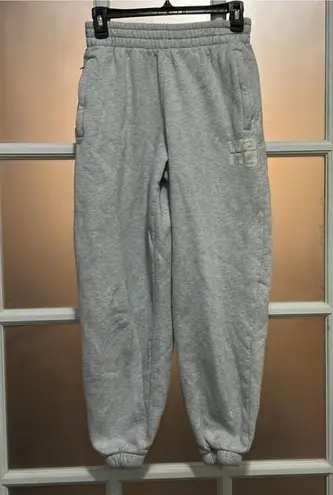 Alexander Wang 100% Authentic  Jogger Sweatpants Track Pants Grey White High Rise